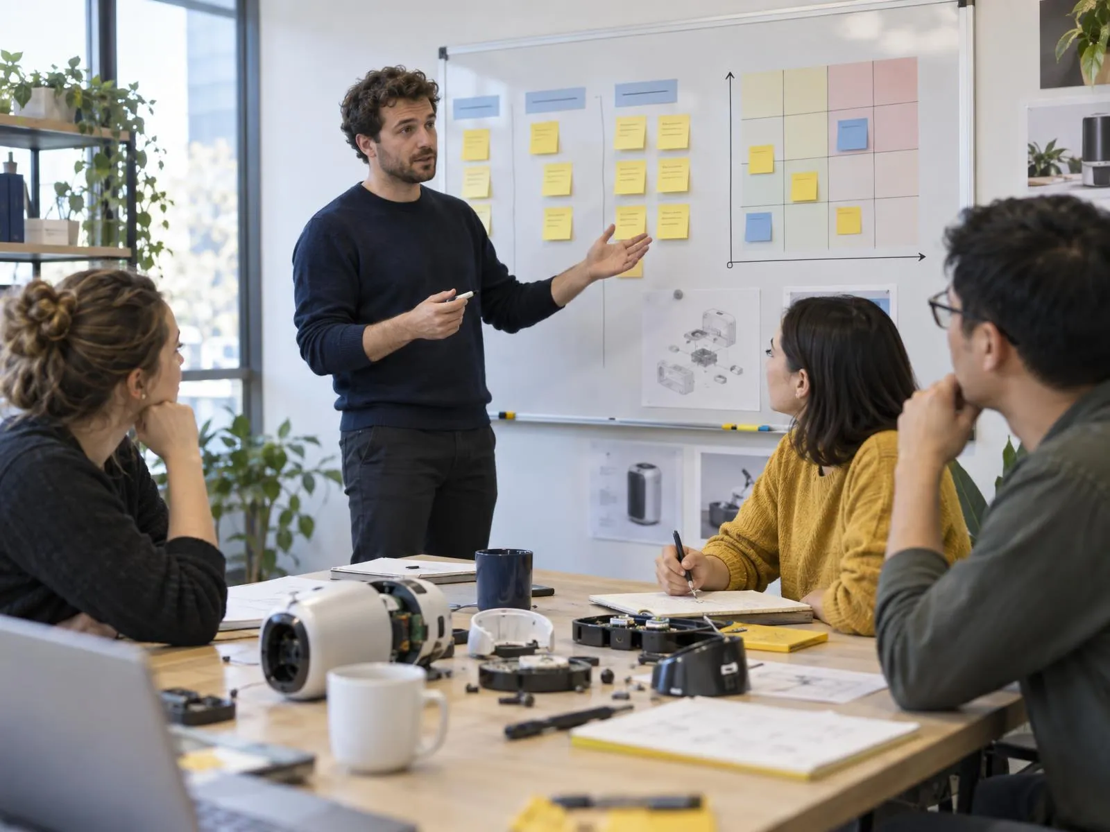 Atelier d’analyse de risques autour d’un tableau et d’un prototype démonté